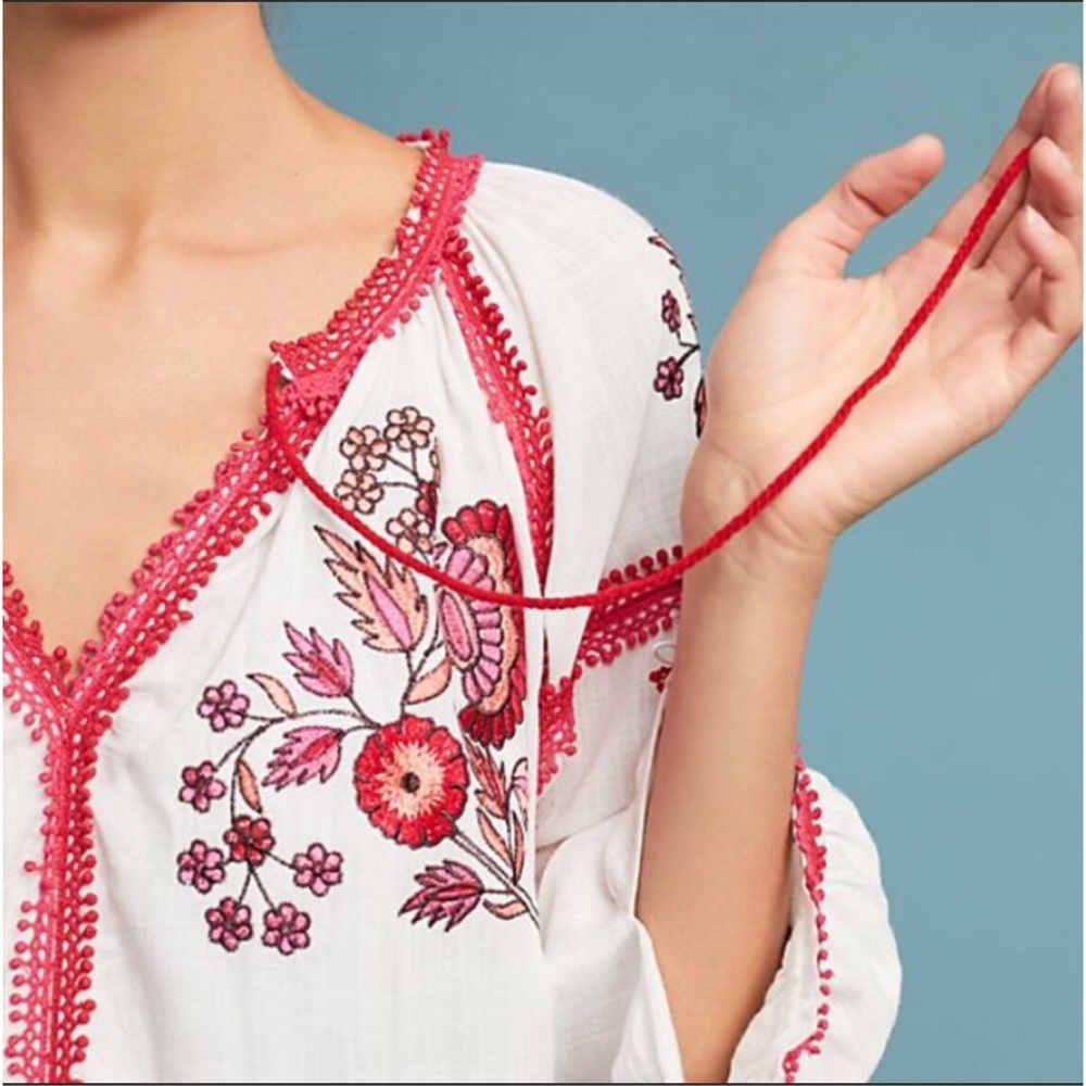 Anthropologie Embroidered Tunic Dress - Picture 3 of 8